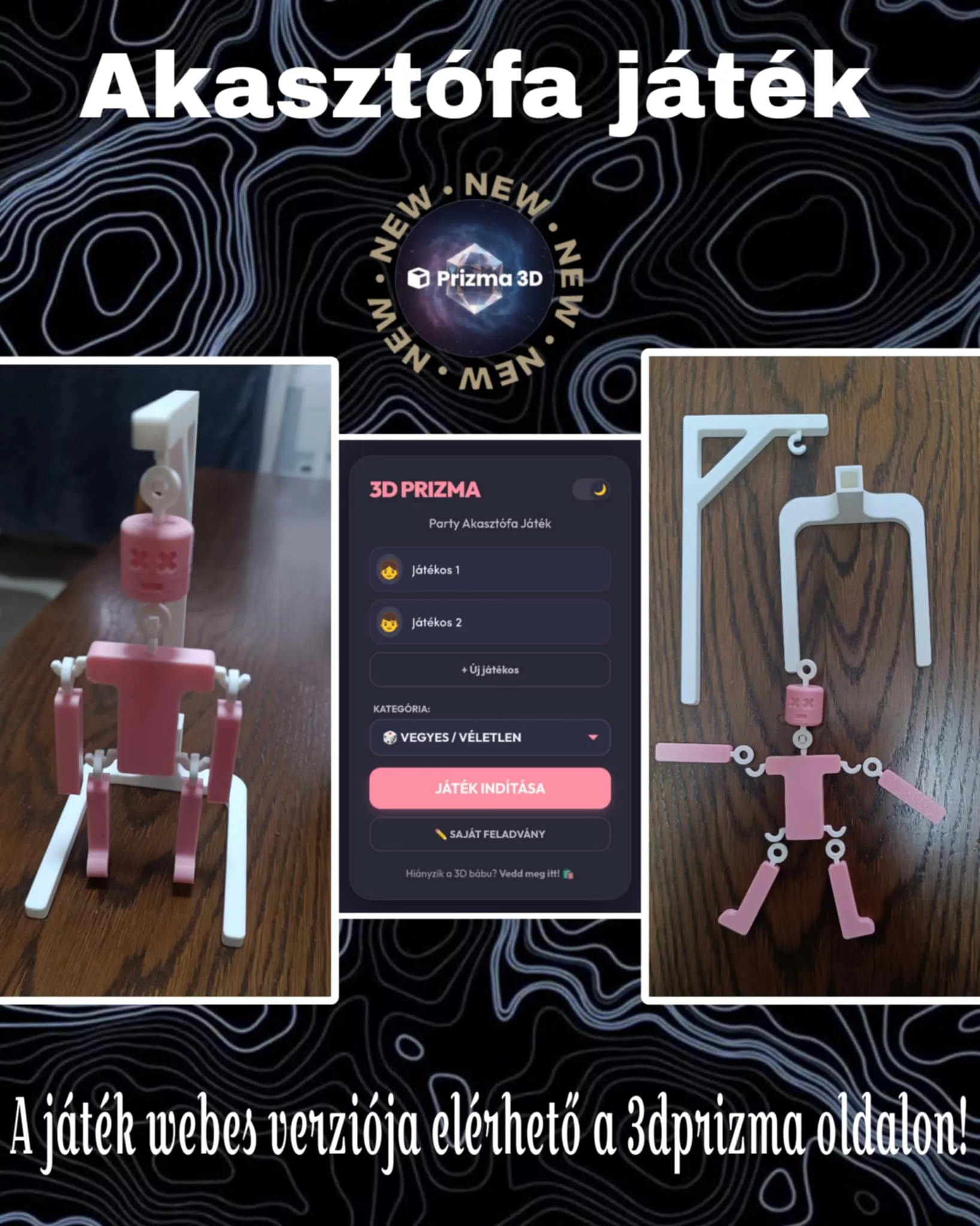  Akasztófa – mozgatható figurával